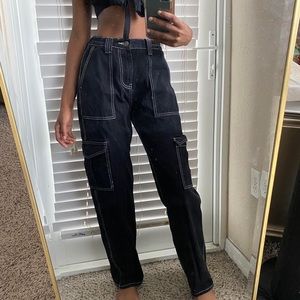 black cargo pants